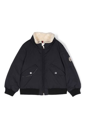 piumino in poliestere blu MONCLER KIDS | 1A0001954A9174S